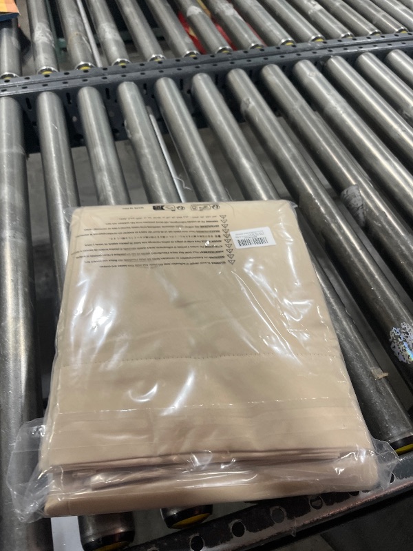 Photo 1 of XWZO Total Blackout Curtains 84 Inches Long - Rod Pocket Thermal Insulated Black Liner, Noise Reducing and Heat Blocking Drapes for Hall and Studio with Tiebacks, Biscotti Beige, W42 x L84, Set of 2
