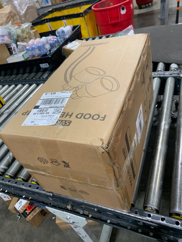 Photo 2 of Food Heat Lamp: [Rapid-Heating Bulbs Included] [Steady Heating] Commercial Food Warmer Lamp, Electric Heat Lamp for Food Catering Food Warming Lamp for Buffet Parties (Painted Silver, 32" (2-Head))