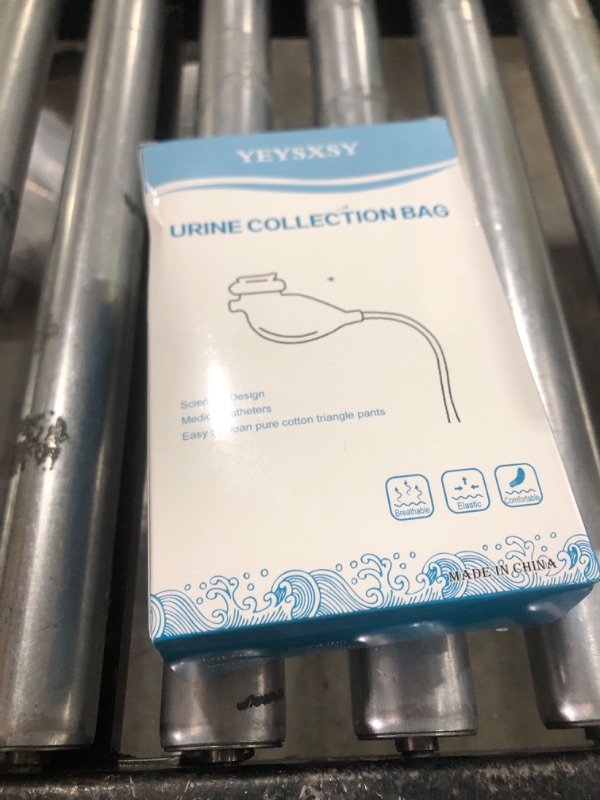 Photo 1 of Urine Collection Bag Condom Catheters for Men Reusable Portable Silicone Urinal with 2 Urine Catheter Bags (Elderly Men-Grey)