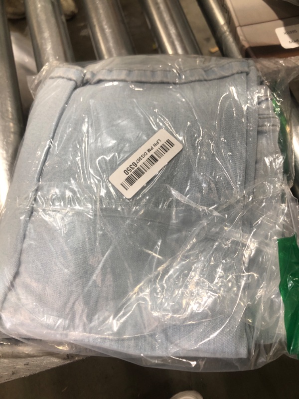 Photo 1 of LookbookStore Womens Boot Cut Bottom Jeans Mid Rise Women Distressed Jeans Cut Out Flare Pants Fashion Jeans for Women Cool Blue Size Large Fits Size 12 Size 14