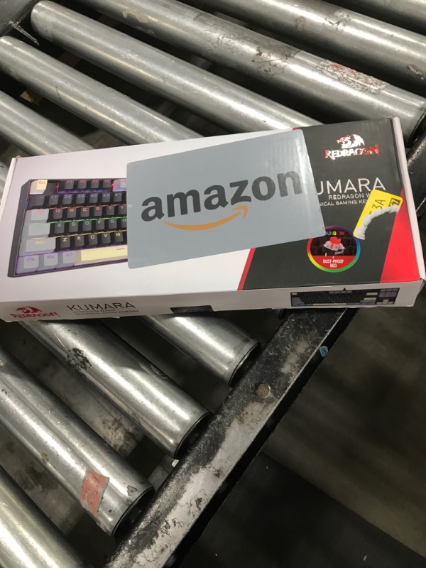 Photo 1 of Redragon K552 Mechanical Gaming Keyboard, 87-Key Compact, LED Gaming Keyboard with Red Switches, Anti-Ghosting, Metal Frame for PC Gaming & Typing, Beginner-Friendly (Eclipse Gilded)