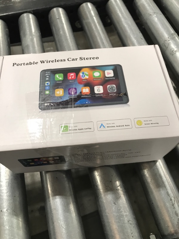 Photo 1 of Wireless CarPlay Screen for Car, 7" HD Portable Stereo Touchscreen with Apple CarPlay & Android Auto, CarPlay Screen with Backup Camera, Mirror Link, Bluetooth, Navigation for All Vehicle