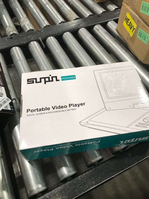 Photo 1 of SUNPIN New 11.5" Portable DVD Player for Car and Kids, 9.5" Swivel Brightness Enhanced Screen, with Car Charger and Headrest Mount, Upgraded Remote Control, 5 Hours Battery, Dual Earphone Jack(Purple)