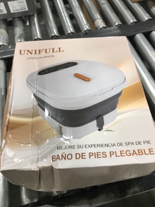 Photo 1 of UNIFULL Collapsible Foot Spa Bath with Heat, Touch Screen, Remote Control, Massage Rollers, Timer, Bubble, Foot Pedicure Kit, Temperature Control Pedicure Foot Spa, Foot Bath