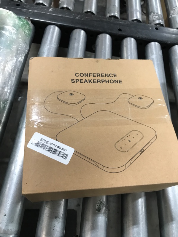 Photo 1 of Conference Speaker and Microphone, Bluetooth/USB Speakerphone with 2 Expansion Mics, 360° Enhanced Voice Pickup, Noise Reduction Conference Microphone for Large Conference Room with up to 20 People