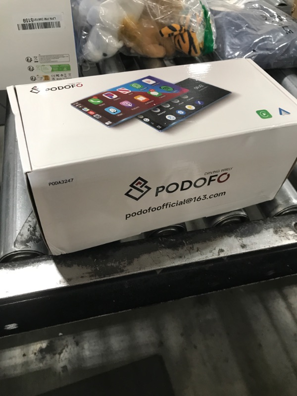 Photo 1 of Podofo 10.26" Touchscreen Wireless Carplay Portable Car Stereo Android Auto, Car Play Navigation, Voice Control, Bluetooth/AUX/FM, Car Radio Receiver