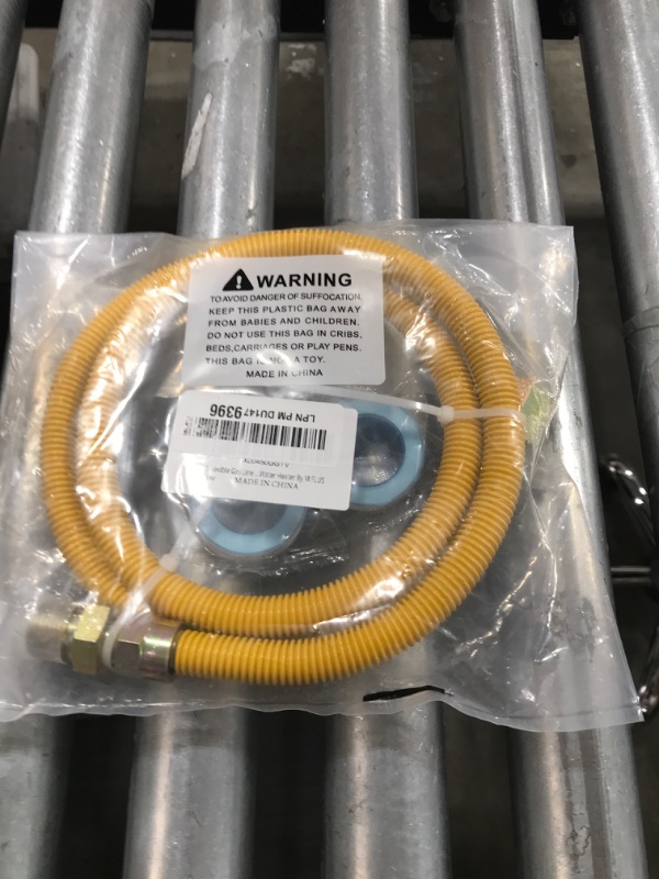 Photo 1 of 48" Flexible Gas Line Hose,Appliance Gas Line with Connector 1/2" MIP 1/2"FIP Fitting OD(1/2" ID) Gas Range Connector Kit for Stove,Gas Stove,Dryer,Water Heater By MIFLUS