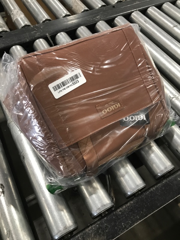 Photo 1 of Igloo Cognac Premium 9-Can Luxe Lunch Tote Cooler Bag