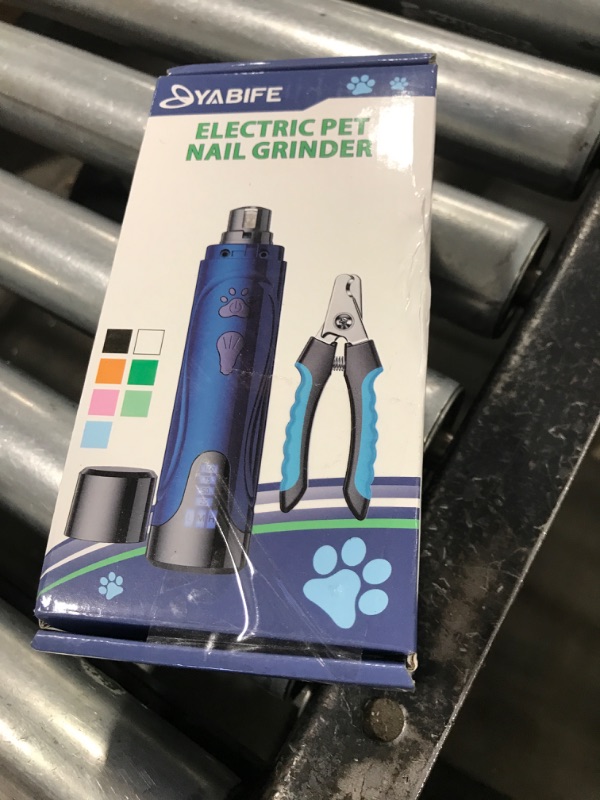 Photo 1 of Dog Nail Grinder, Dog Nail Trimmers and Clippers Kit, Super Quiet Electric Pet Nail Grinder, Rechargeable, for Small Large Dogs & Cats Toenail & Claw Grooming,3 Speeds (A-Dark Blue)