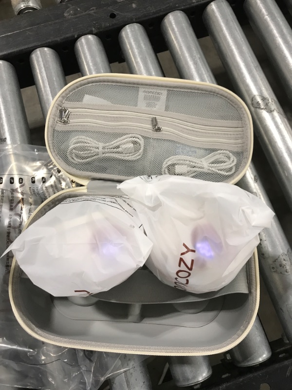 Photo 1 of Momcozy Breast Pump Hands Free M5, Wearable Breast Pump of Baby Mouth Double-Sealed Flange with 3 Modes & 9 Levels, Electric Breast Pump Portable - 24mm, 2 Pack Cozy Red