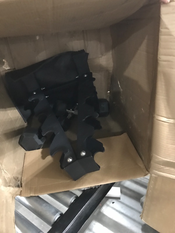 Photo 1 of Fitvids Dumbbell Set with Rack, Rubber Coated Hex Dumbbell Weights in 100lbs, 5, 10, 15, 20lbs Pair