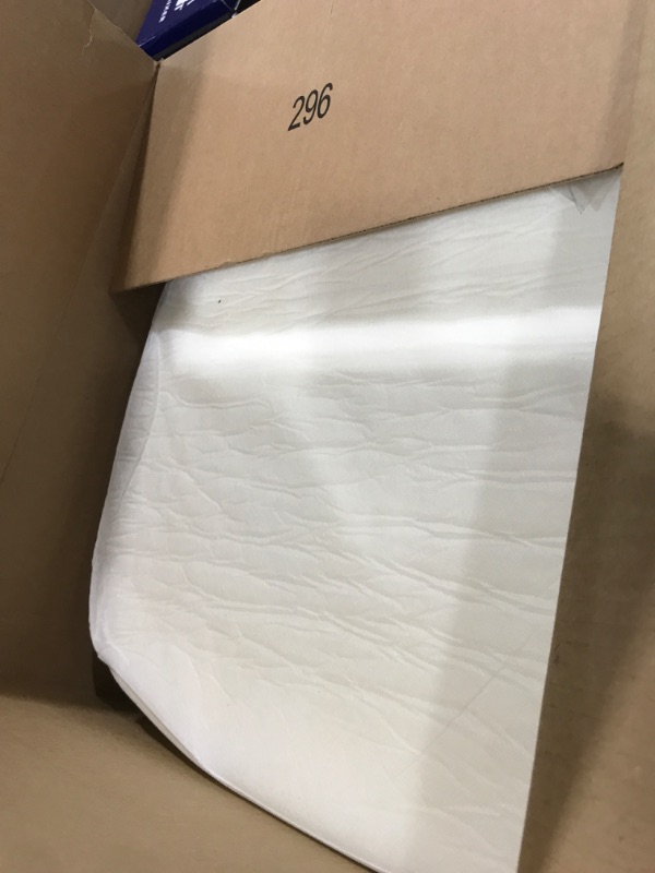 Photo 1 of AAAAccessories D-Shaped Chair Cushions, 2" Thick Dining Chair Pads with Ties and Removable, Machine-Washable Cover, 17" x 16", Set of 4, Ivory