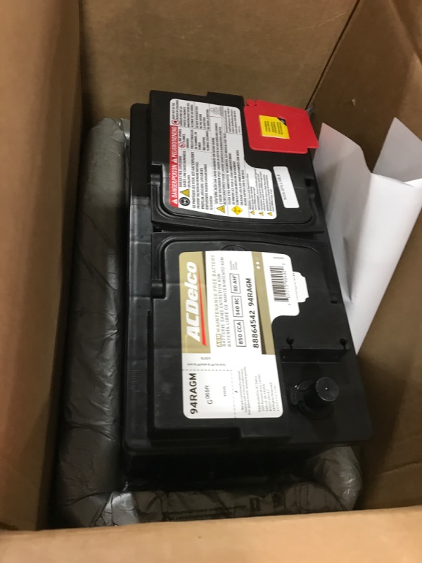 Photo 1 of ACDelco Gold 94RAGM (88864542) 36 Month Warranty AGM BCI Group 94R Battery