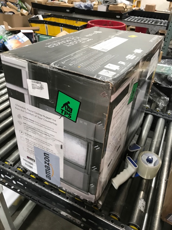 Photo 1 of GE Profile Opal 2.0 XL with 1 Gallon Tank, Chewable Crunchable Countertop Nugget Ice Maker, Scoop included, 38 lbs in 24 hours, Pellet Ice Machine with WiFi & Smart Connected, Stainless Steel