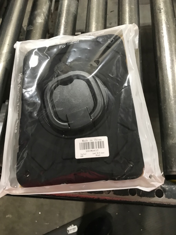 Photo 1 of EayCoul case for iPad (A16) 11th Generation 11 Inch (2025)?iPad 10th Generation 10.9 Inch(2022),with[Tempered Glass Screen Protector] [Pencil Holder] 360° Rotating Handle Stand (Black)