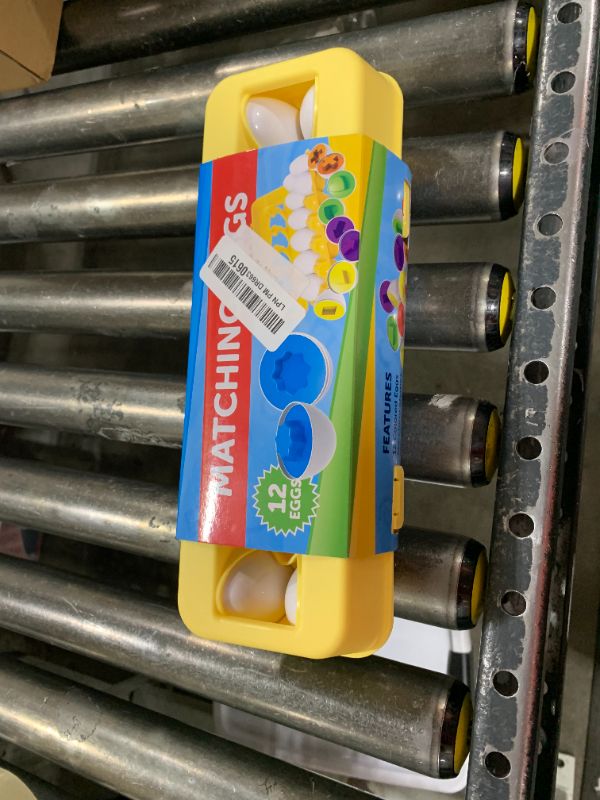 Photo 1 of JUNBESTN Easter Matching Eggs Connect Eggs Carton Toys Gifts for 1 2 3 Years Old Kids Toddler Baby Girls Boys Shape Color Play Learn