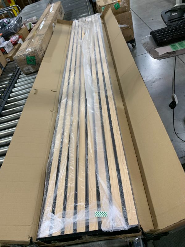 Photo 1 of Wood Panels for Wall, Wood Wall Panels, Kuchoow Soundproof Wall Panels, 2 Pack 94.5"x12.6" Acoustic Wood Slat Wall Panels, Wall Wood Panels, Sound Dampening Panels, Natural Light Oak