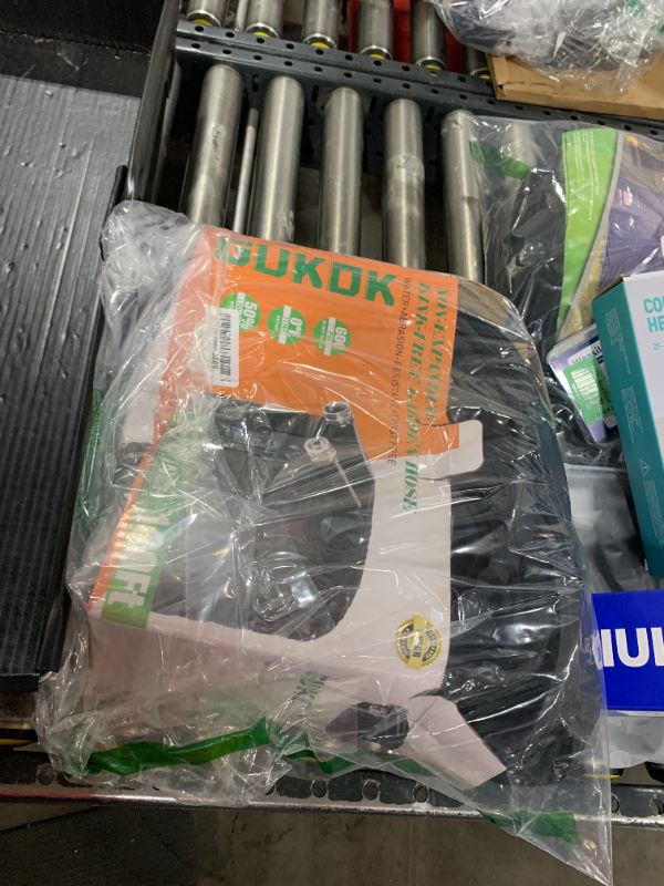 Photo 1 of GUKOK Non-Expanding Garden Hose, Ultra Lightweight, Abrasion Resistant, Durable, Kink-Free Garden Hose, RV, Marine and Camper Hose, 100-Feet