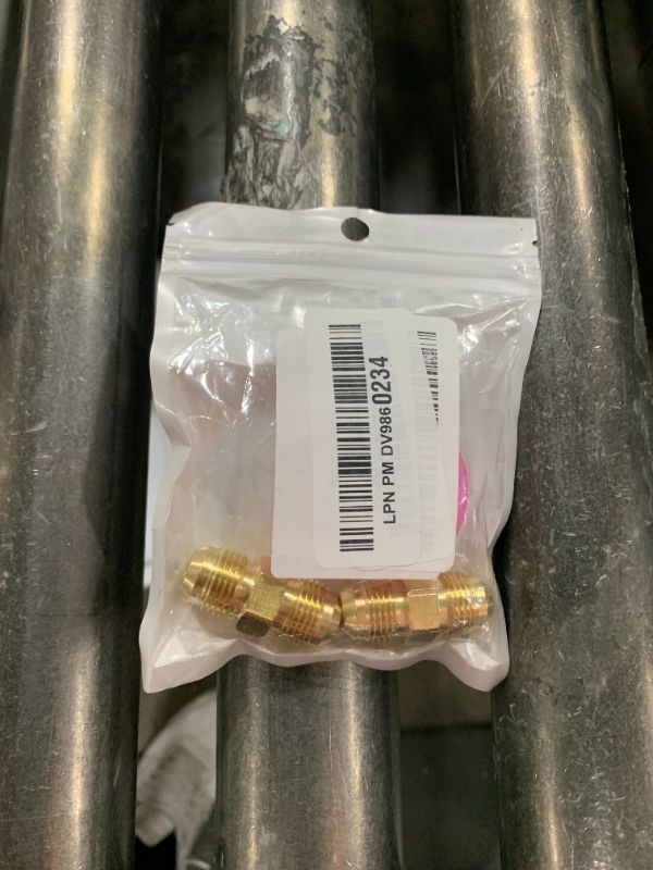 Photo 1 of Breezliy 3/8" Male Flare x 3/8" Male Flare Connector Gas Adapter Union Brass Tube Coupler Pipe Fitting (2PCS)