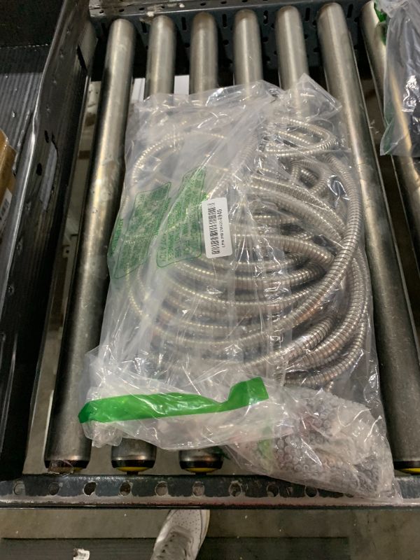 Photo 1 of 50FT Stainless Steel Garden Hose, Water Hose with 10 Function Sprayer Nozzle & Adjustable Nozzle, Garden Hose Rust Proof Kink Free & Tangle Free Flexible for Lawn, Car, RV, and Outdoor Watering