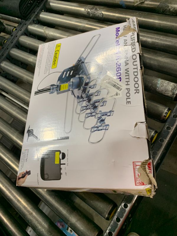 Photo 1 of PBD WA-2608 Amplified Outdoor TV Antenna – Long Range with UHF/VHF, 360° Motorized Rotation, Remote Control, Mounting Pole, and 40FT RG6 Cable – Supports 4K, 1080P, Smart and Older TVs (2 Outputs)