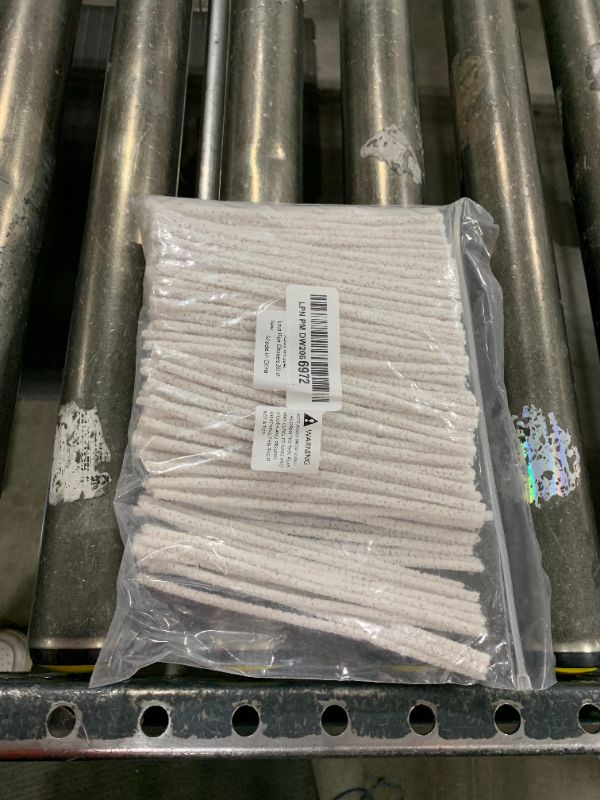 Photo 1 of (200) Lova  Cleaners Bulk (Hard Bristle) Easily Cleans, Glass Pipe Cleaner for Cleaning, Glass Pipes, Pipecleaners, Chenille Stems, (6 Inchs), 100% Cotton, Steel Wire, White