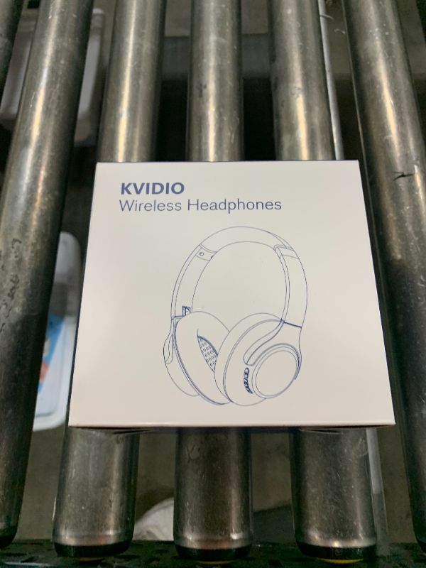 Photo 1 of KVIDIO Bluetooth Headphones Over Ear, 65 Hours Playtime Wireless Headphones with Microphone, Foldable Lightweight Headset with Deep Bass, HiFi Stereo Sound for Travel Work Cellphone