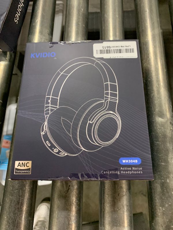 Photo 1 of KVIDIO Active Noise Cancelling Headphones, 70 Hours Playtime Bluetooth Headphones Wireless with Microphone, Transparency Mode, Deep Bass and Hi-Fi Stereo Sound Over Ear Headphones for Travel Office