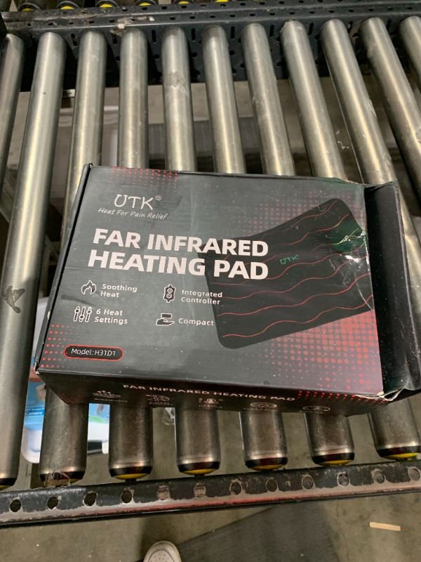 Photo 1 of UTK Far Infrared Heating Pad for Back Pain Relief with Far Infrared Therapy, Far Infrared Heating Pad with Auto Shut Off Large for Cramps, Sciatica Pain Relief Heating Pads -20''x24''