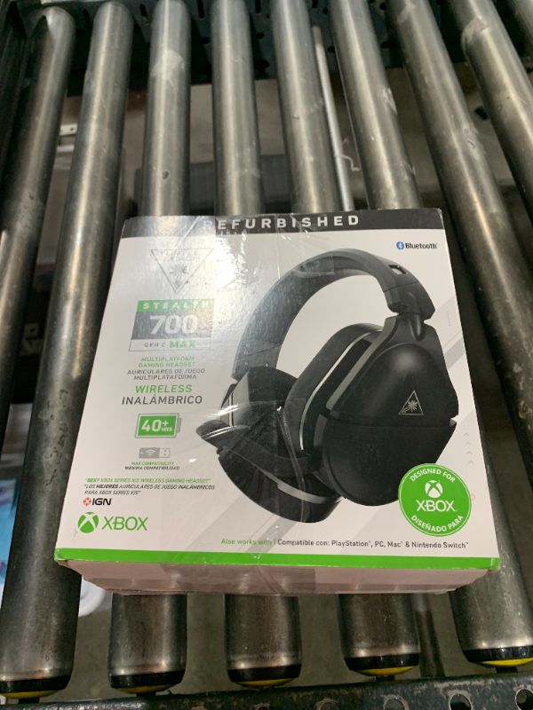 Photo 1 of Turtle Beach Stealth 700 Gen 2 MAX Multiplatform Amplified Wireless Gaming Headset - Xbox Series X|S, Xbox One, PS5, PS4, PC – Bluetooth, 40-Hr Battery, 50mm Speakers- Black (Renewed)