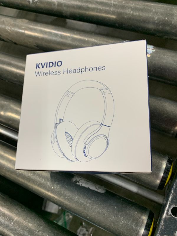 Photo 1 of KVIDIO Bluetooth Headphones Over Ear, 65 Hours Playtime Wireless Headphones with Microphone, Foldable Lightweight Headset with Deep Bass, HiFi Stereo Sound for Travel Work Cellphone