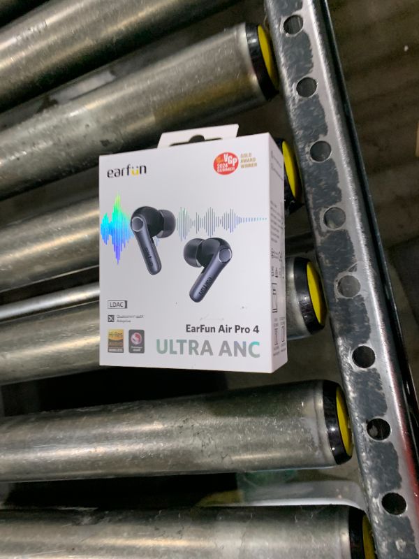 Photo 1 of EarFun Air Pro 4 Adaptive Hybrid Noise Canceling Wireless Earbuds, Qualcomm Snapdragon Sound, aptX™ Lossless, 6 Mics AI CVC 8.0 Call, LDAC Hi-Res Audio, 52H Playtime, Bluetooth 5.4, in-Ear Detection