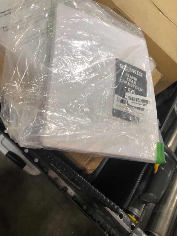 Photo 1 of Reskid White Cardstock Thick Paper - Blank Heavy Weight 125 lb Cover Card Stock - 50 Pack (8.5x11)