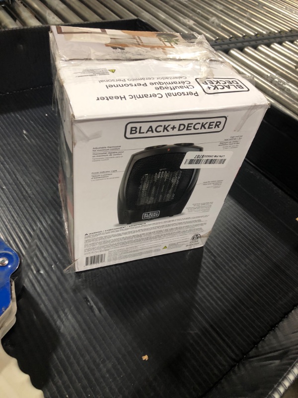 Photo 1 of BLACK+DECKER Portable Space Heater, Room Space Heater with Carry Handle for Easy Transport