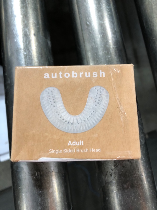 Photo 1 of AutoBrush Single Sided U Shaped Nylon Brush Head Replacements, Soft and Unique 360° Nylon Bristles, Automatic Toothbrush Head Accessories,-Adults and Kids Sizes (Adults, Standard, 1 Pack)