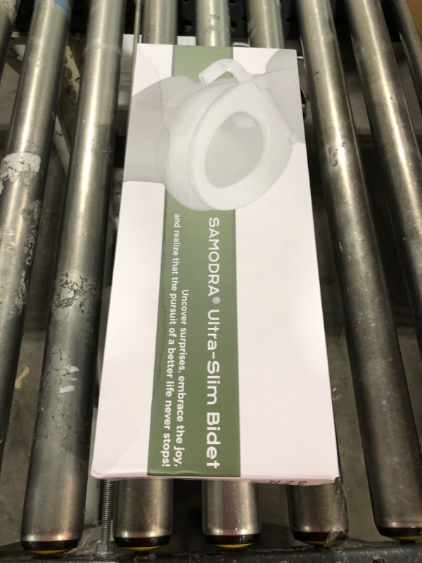 Photo 1 of SAMODRA Ultra-Slim Bidet Attachment for Toilet - Dual Nozzle (Frontal & Rear Wash) Hygienic Bidets for Existing Toilets - Adjustable Water Pressure Fresh Water Toilet Bidet - Easy to Install
