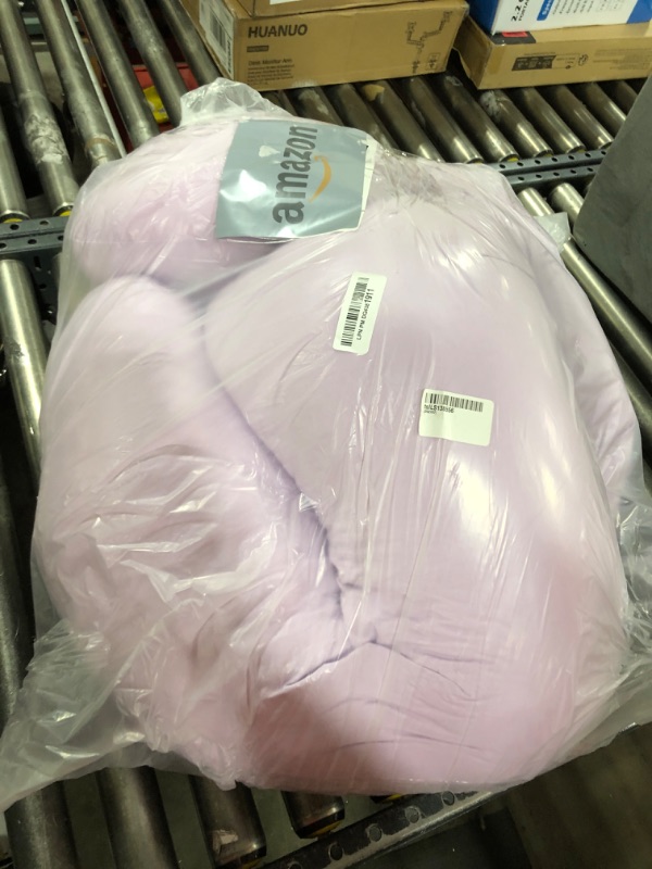 Photo 1 of Cute Castle Cooling Cover Pregnancy Pillows, Soft U-Shape Maternity Pillow with Removable Cover - Full Body Pillows for Adults Sleeping - Pregnancy Must Haves - Jumbo 57 Inch - Purple