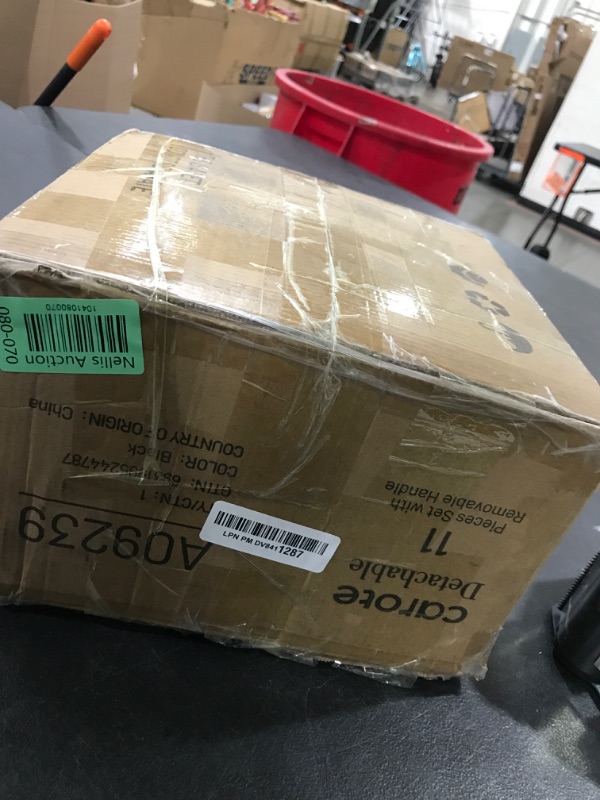 Photo 1 of CAROTE Pots and Pans Set Non Stick, Cookware Set Detachable Handle, Nonstick Induction Kitchen Sets Non Stick with Removable Handle, RV Cook Ware, Oven Safe, Black