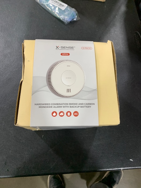 Photo 1 of X-Sense Hardwired Combination Smoke and Carbon Monoxide Detector, Hardwired Interconnected Smoke and CO Detector Alarm with Replaceable Battery Backup, XP04, 3-Pack