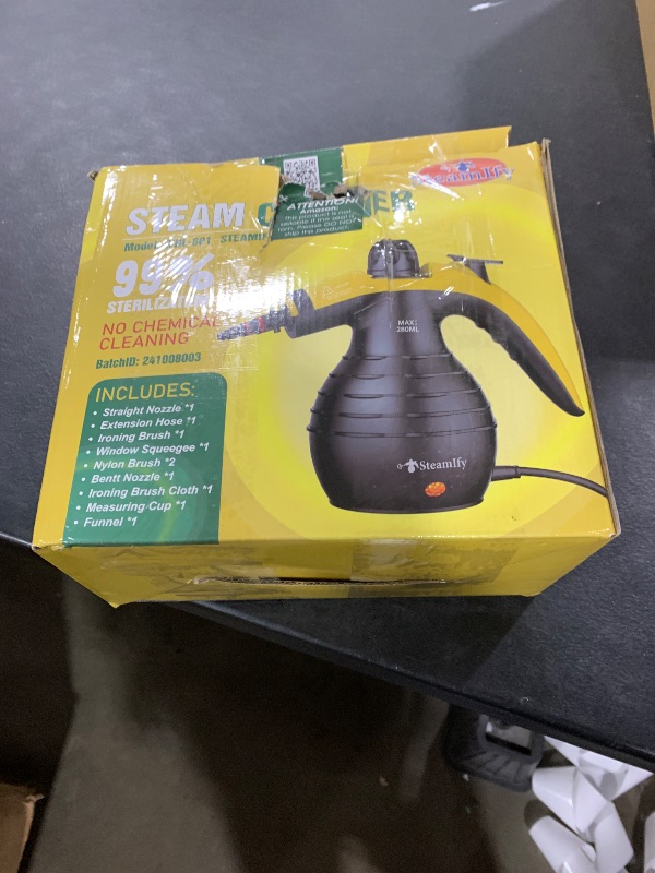 Photo 1 of Pressurized Handheld Steam Cleaner with 10pcs Accessories & Safety Lock, Multi-Purpose & Powerful Home Use Steamer for Cleaning, Car, Bathroom, Shower, Upholstery, Grout, Window, Grease