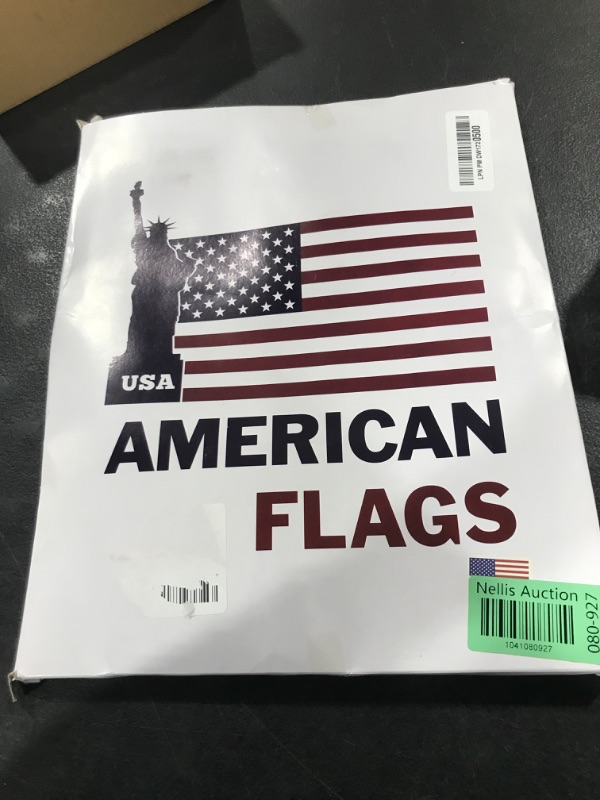 Photo 1 of Homissor American Flag 4X6 USA US Flags 4’ x 6’ Heavy Duty Outdoor Made of Durable Nylon Flag with Embroidered Stars, Sewn Stripes and Brass Grommets