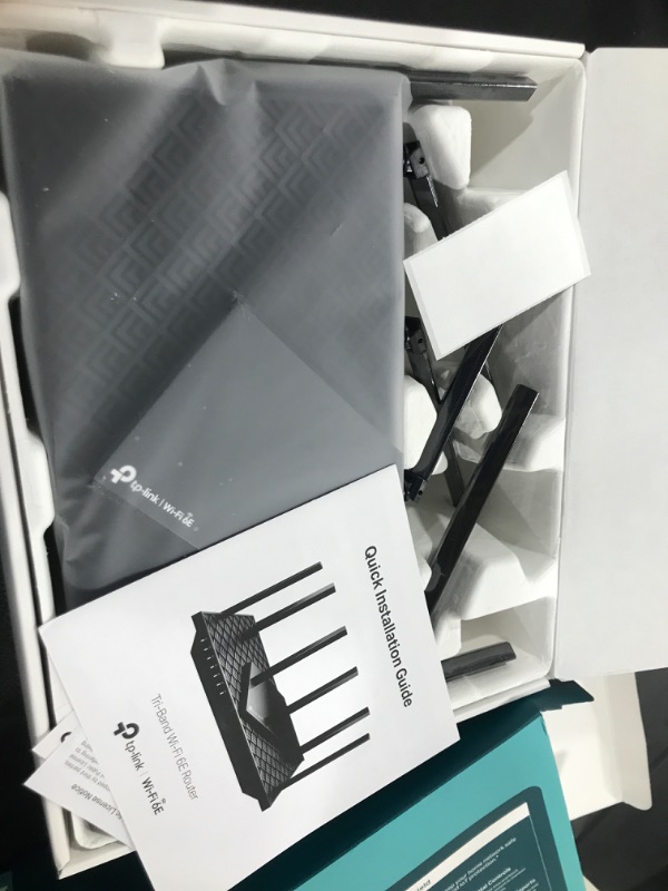 Photo 1 of TP-Link AXE5400 Tri-Band WiFi 6E Router (Archer AXE75)- Gigabit Wireless Internet Router, ax Router for Gaming, VPN Router, OneMesh, WPA3, Black