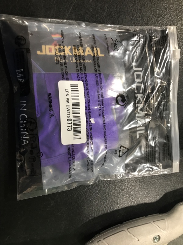 Photo 1 of JOCKMAIL Jockstrap for Men Mens Thong Athletic Supporters Jock Strap Male Underwear (L, Purple)