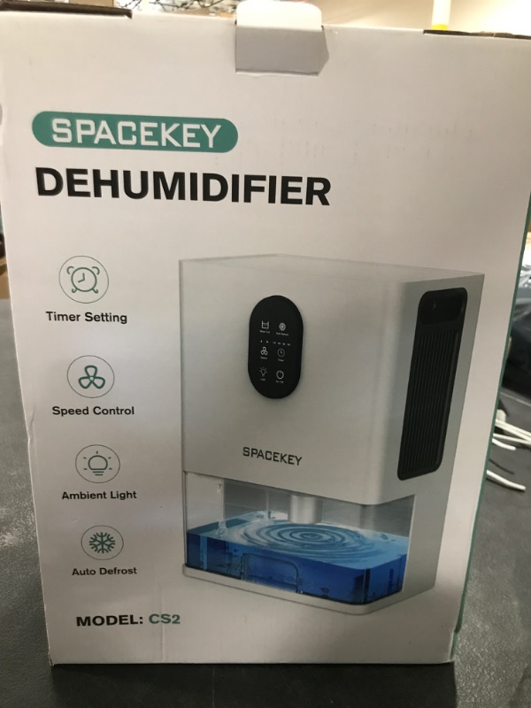Photo 1 of Dehumidifier, 106 OZ Water Tank (1000 sq.ft) Dehumidifiers for Home, Quiet Dehumidifier for Bathroom Bedroom Basement RV with Timer Setting, Auto Shut Off, 7 Colors LED Light, Sleep Modes, White