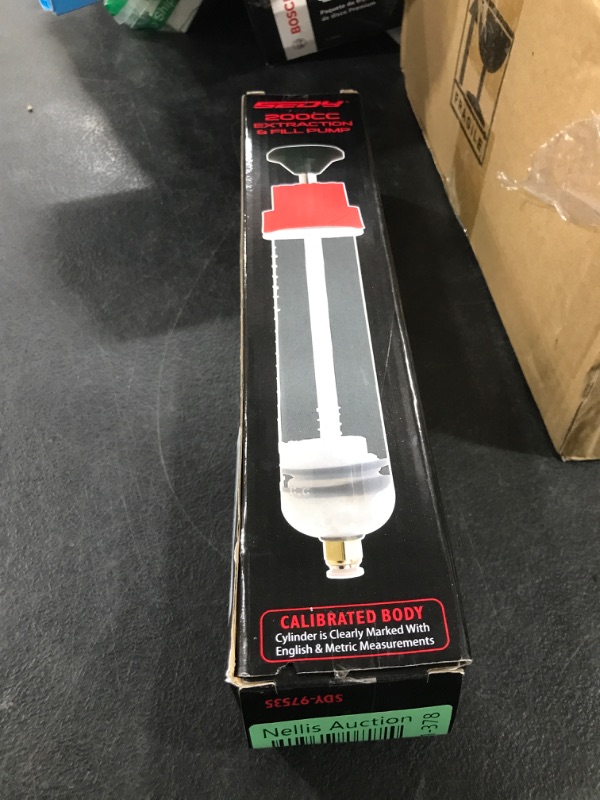 Photo 1 of SEDY Fluid Extractor - 200cc Multi-Purpose Syringe, Oil Suction Pump, Manual Extraction and Filling Pump, Automotive Oil Syringe