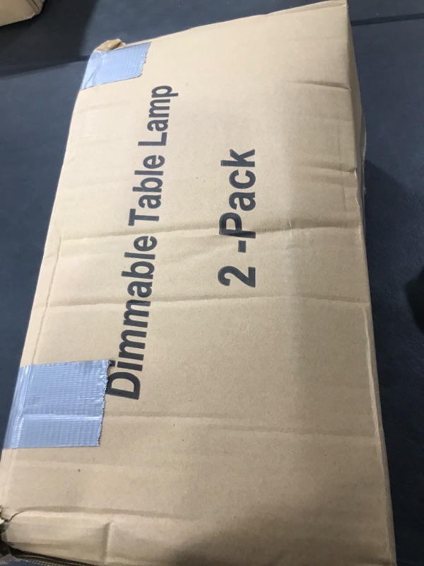 Photo 1 of ?Upgraded?Set of 2 Industrial Table Lamps with 2 USB Port, Fully Stepless Dimmable Bedside Lamps for Bedroom, Nightstand Desk Lamps with Glass Shade for Bedroom Living Room Office 2 LED Bulb Included