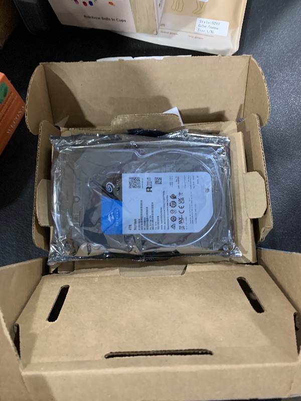 Photo 1 of Seagate Skyhawk 4TB Video Internal Hard Drive HDD – 3.5 Inch SATA 6Gb/s 64MB Cache for DVR NVR Security Camera System with Drive Health Management and in-House Rescue Services (ST4000VXZ16/016)