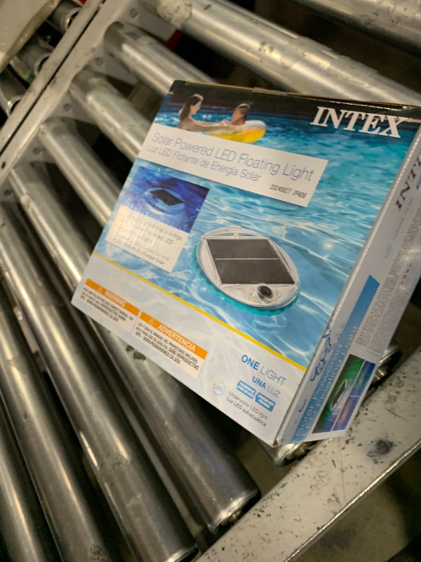 Photo 1 of Intex 28690E Solar Powered LED Floating Light with Auto On and Auto Off, Color Changing and Static White Mode Swimming Pool Party Lights