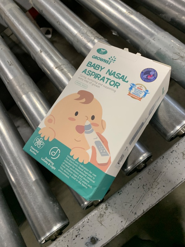 Photo 1 of GROWNSY Nasal Aspirator for Baby, Electric Baby Nose Sucker with Larger Suction Chamber and More Powerful Suction, Automatic Nose Cleaner with Music and Light Soothing Function