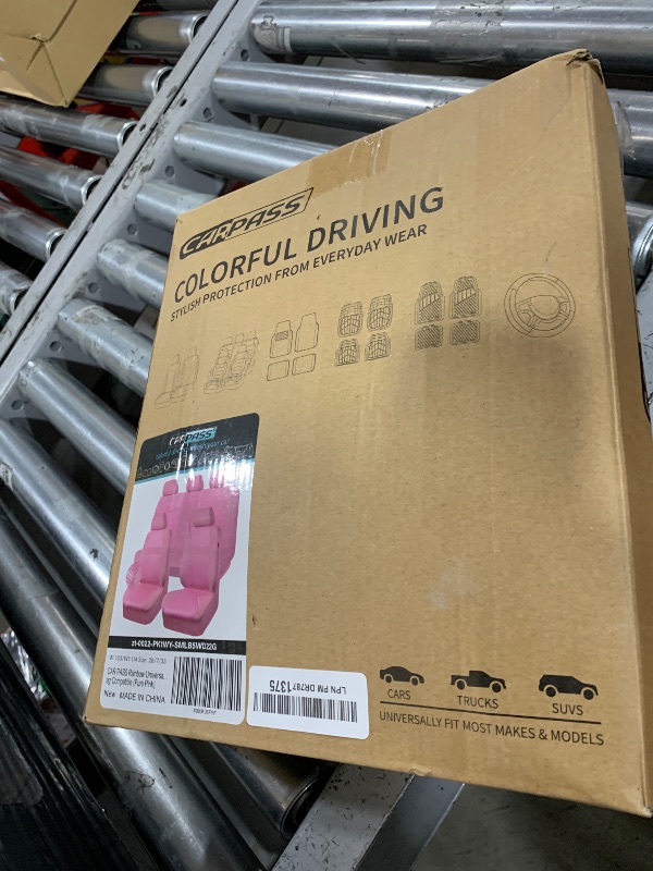 Photo 1 of CAR PASS Pink Car Seat Cover Full Sets, Air Breath in Summer Mesh Seat Cover 5mm Sponge Airbag Composite, Cute for Women Girly, Universal Fit SUV, Vans, sedans,Trucks, Automotive Interior All Pink